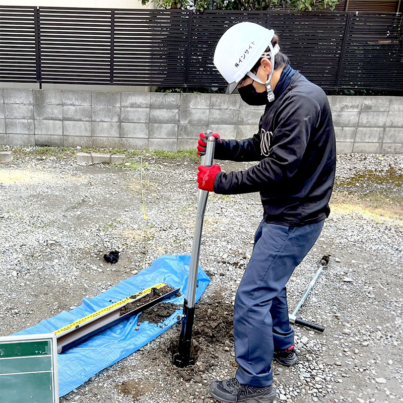 表層土壌調査写真